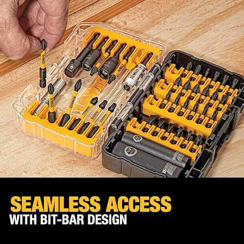 DEWALT Screwdriver Bit Set, 40 Pcs. Impact Ready, FlexTorq Impact Driver Bit Set with Storage Case (DWA2T40IR) - Image 8