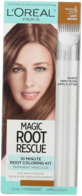 Loreal Root Rescue #6 Light Brown Shade, Size 1ct - Image 1