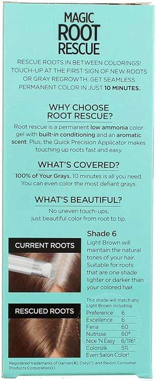 Loreal Root Rescue #6 Light Brown Shade, Size 1ct - Image 2