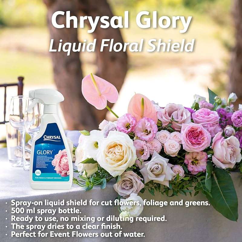Chrysal Glory Flower and Foliage Finish — Floral Supplies for Fresh Flowers — Spray for Fresh Cut Flower Arrangements — Cut Flower Preservative Spray — Ideal Florist Supplies - Image 2
