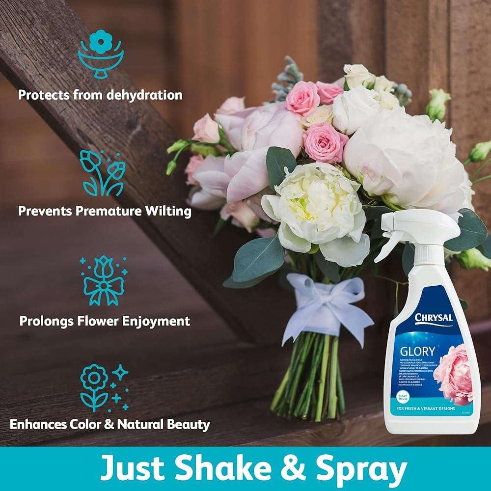 Chrysal Glory Flower and Foliage Finish — Floral Supplies for Fresh Flowers — Spray for Fresh Cut Flower Arrangements — Cut Flower Preservative Spray — Ideal Florist Supplies - Image 3