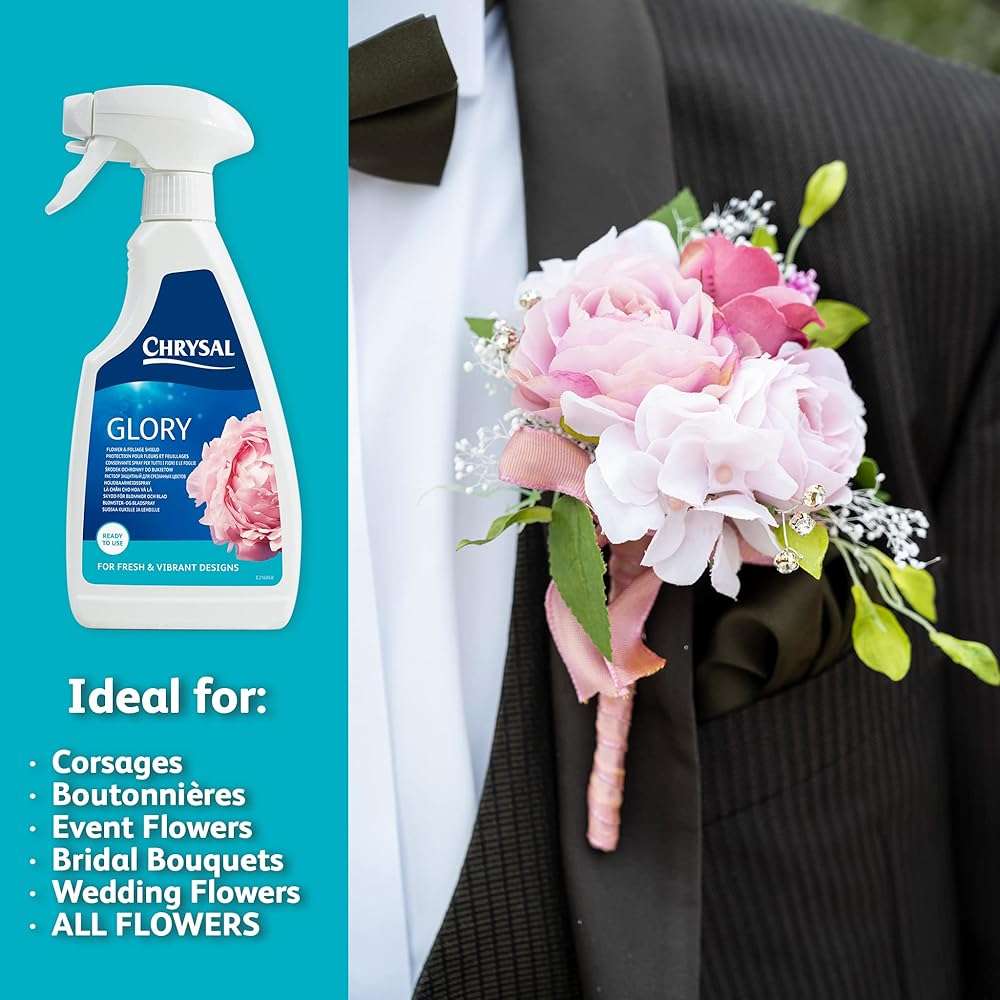 Chrysal Glory Flower and Foliage Finish — Floral Supplies for Fresh Flowers — Spray for Fresh Cut Flower Arrangements — Cut Flower Preservative Spray — Ideal Florist Supplies - Image 4