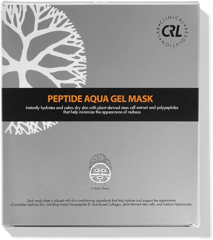 Clinical Resolution CRL Peptide Aqua Gel Mask 5 Pack Instant Hydration, Soothing & Cooling, Helps Comfort Skin After Professional Treatments, for a Refreshed, Healthy-Looking Complexion | Instant Hydration, Soothing & Cooling, Helps Comfort Skin After Professional Treatments - Image 1