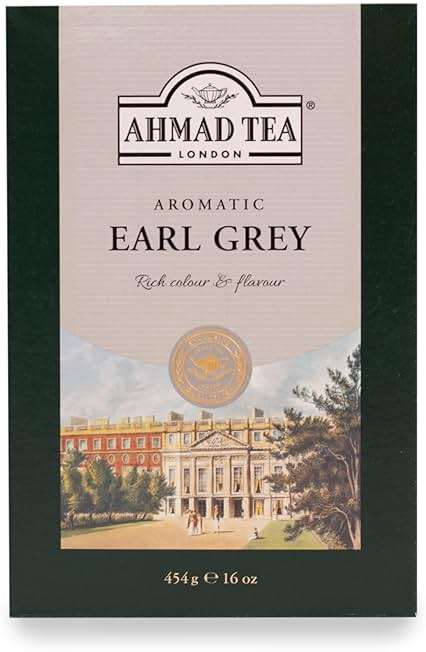 Ahmad Tea Black Tea, Earl Grey Aromatic Loose Leaf, 454g - Caffeinated and Sugar-Free - Image 2