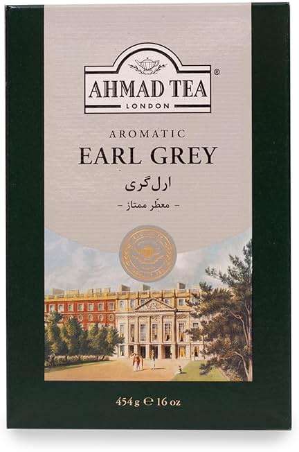 Ahmad Tea Black Tea, Earl Grey Aromatic Loose Leaf, 454g - Caffeinated and Sugar-Free - Image 4