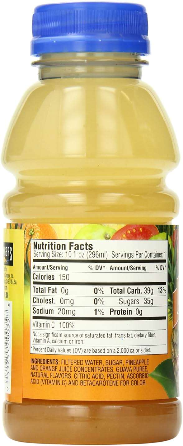 Langers Juice Cocktail, Pineapple Orange Guava, 10 Fl Oz (Pack of 12) - Image 2