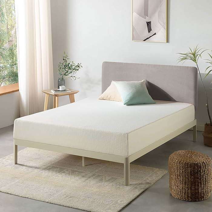 Best Price Mattress 8 inch Twin Mattress Bed-In-A-Box, Green Tea Memory Foam, White - Image 4