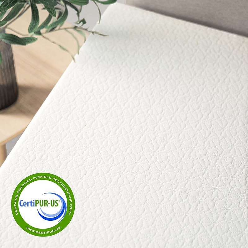 Best Price Mattress 8 inch Twin Mattress Bed-In-A-Box, Green Tea Memory Foam, White - Image 8