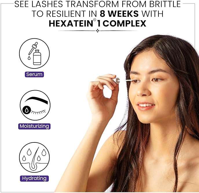RapidLash Eyelash Enhancing Serum with HEXATEIN 1 Complex – Lash Serum for Eyelashes Conditioning & Hydrating – Longer-Looking, Fuller and Thicker Appearing Lashes – 3 mL / 0.1 fl oz - Image 4