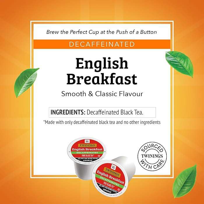 Twinings Decaffeinated English Breakfast Black Tea 72 K-Cup Pods for Keurig, 12 Count (Pack of 6), Smooth, Flavourful, Robust, Enjoy Hot or Iced - Image 2