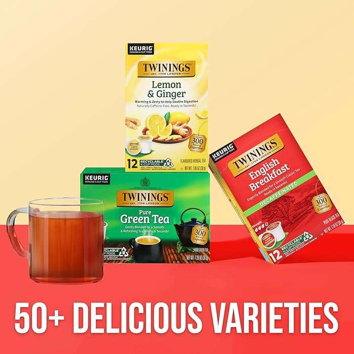 Twinings Decaffeinated English Breakfast Black Tea 72 K-Cup Pods for Keurig, 12 Count (Pack of 6), Smooth, Flavourful, Robust, Enjoy Hot or Iced - Image 5