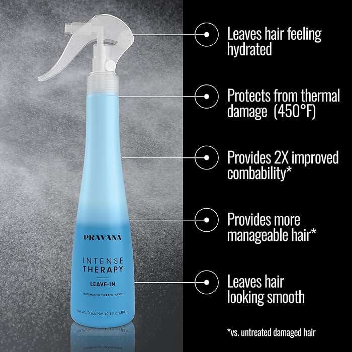 Pravana Intense Therapy Leave-In Conditioner Spray Treatment & Detangler | Instantly Detangles & Hydrates | Equalizes Hair Porosity | For All Hair Types | Strengthens & Softens Hair | 10 Fl Oz - Image 3