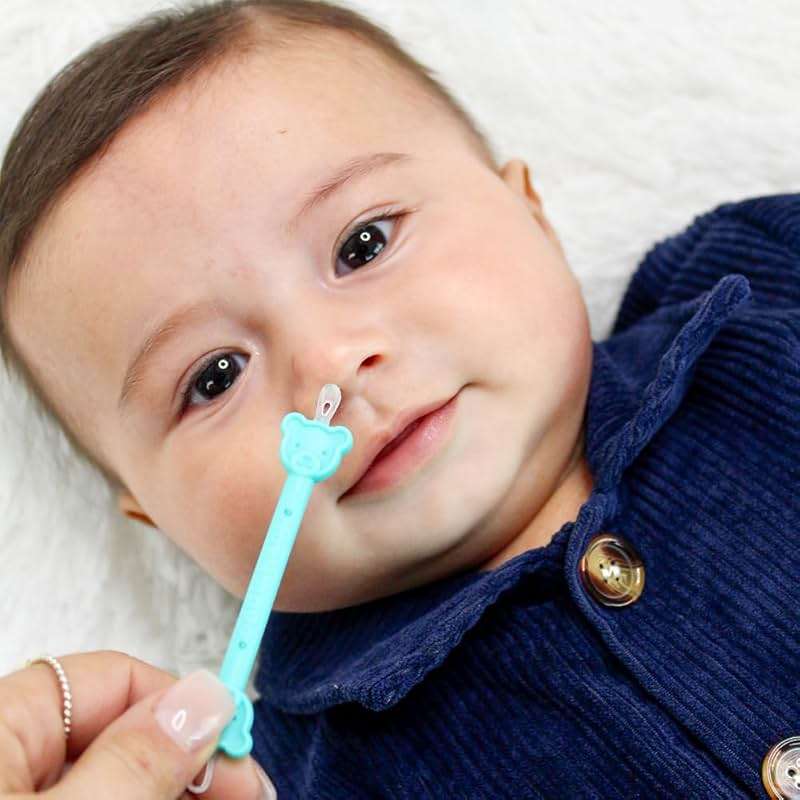 oogiebear Baby Nose Cleaner & Ear Wax Removal Tool - Safe Booger & Earwax Removal for Newborns, Infants, Toddlers - Dual-Ended - Essential Baby Stuff - Image 2