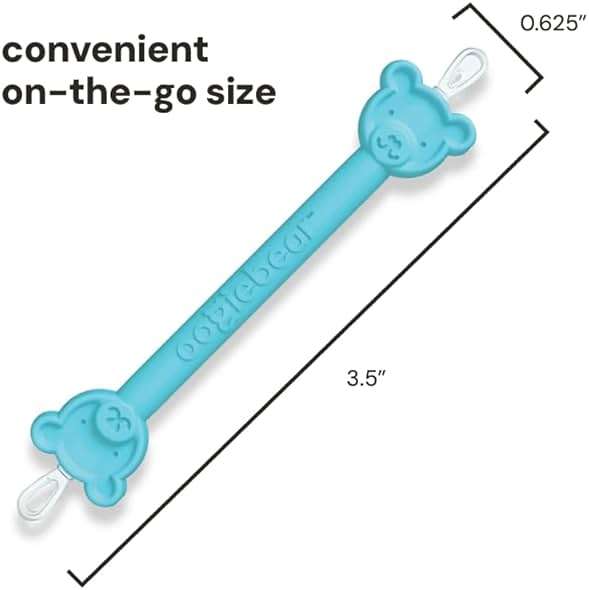 oogiebear Baby Nose Cleaner & Ear Wax Removal Tool - Safe Booger & Earwax Removal for Newborns, Infants, Toddlers - Dual-Ended - Essential Baby Stuff - Image 3
