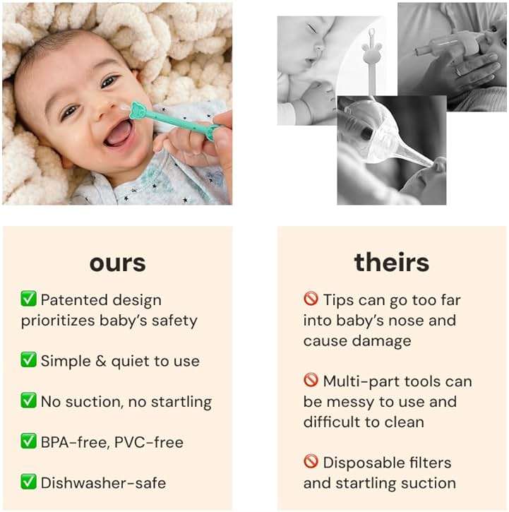 oogiebear Baby Nose Cleaner & Ear Wax Removal Tool - Safe Booger & Earwax Removal for Newborns, Infants, Toddlers - Dual-Ended - Essential Baby Stuff - Image 6