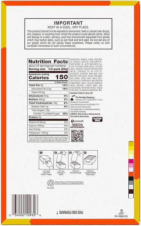 REESE'S NUTRAGEOUS Chocolate, Peanut Butter, Caramel and Peanut King Size, Candy Bars, 3.1 oz (18 Count) - Image 2