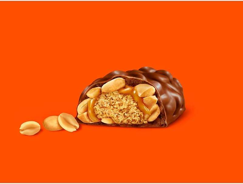 REESE'S NUTRAGEOUS Chocolate, Peanut Butter, Caramel and Peanut King Size, Candy Bars, 3.1 oz (18 Count) - Image 7
