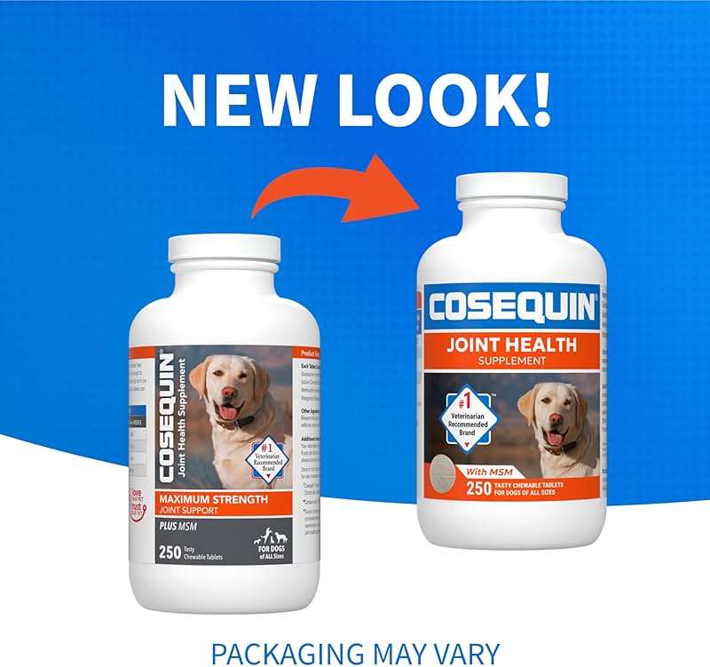 Nutramax Cosequin for Dogs Joint Health Supplement, Contains Glucosamine for Dogs, Plus Chondroitin and MSM, Supports Healthy Joints, Chewable Tablets, 250 Count - Image 2