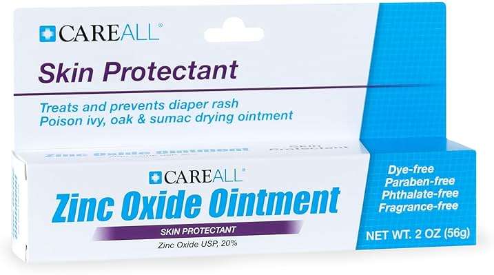 CareAll Zinc Oxide 20% Skin Protectant Barrier Ointment 2 oz, Relieves, Treats and Prevents Minor Skin Irritations due to Diaper Rash. Helps Seal Out Wetness. Protects Chafed Skin. - Image 4