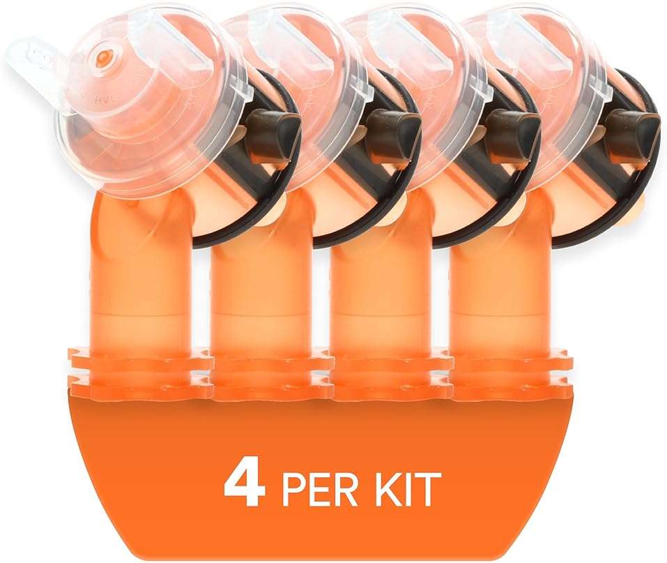 3M Accuspray Atomizing Head, 16612, Orange, 1.4 mm, 4 Count (Pack of 1), for Very Low-to-High-Viscosity Coatings - Image 3