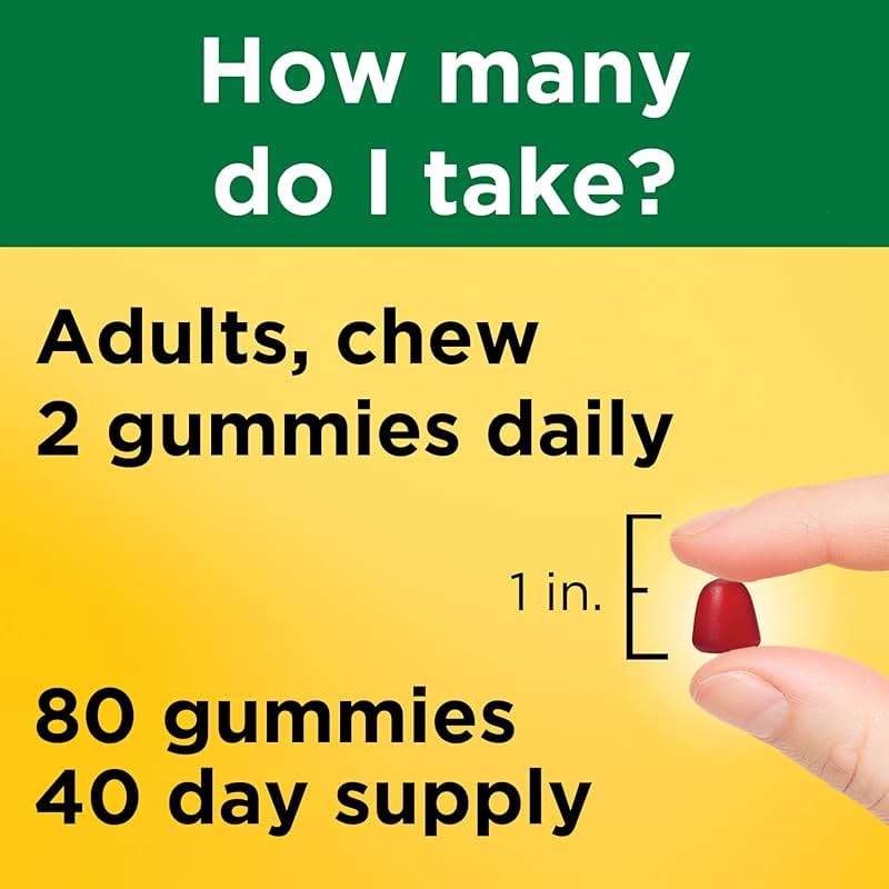 Nature Made Vitamin B12 Gummies 1000 mcg per serving, Dietary Supplement for Energy Metabolism Support, B12 Vitamins, 80 Gummy Vitamins, 40 Day Supply - Image 7