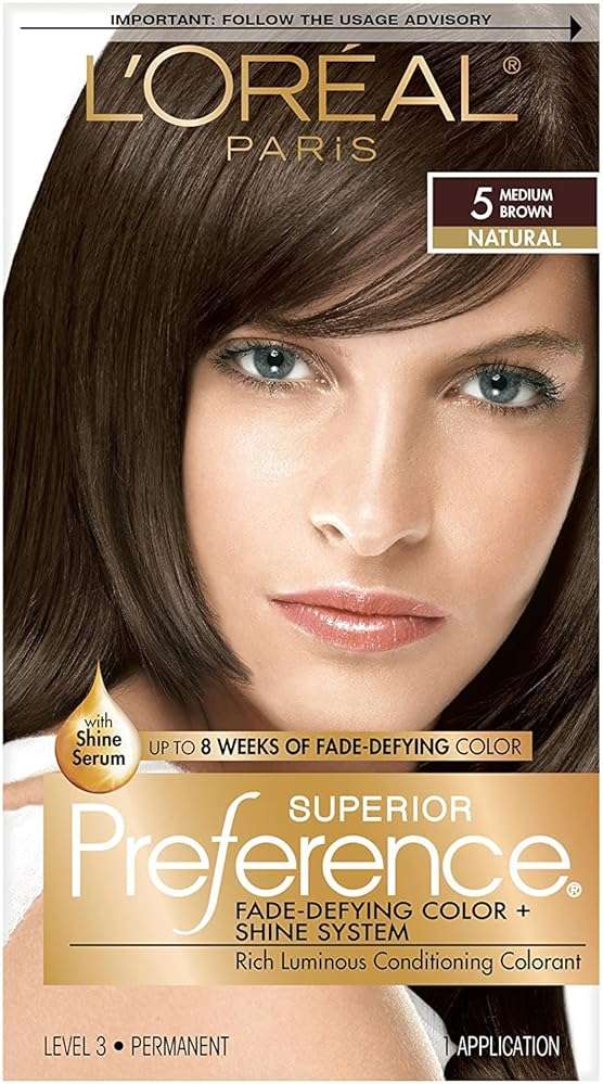 L'Oreal Superior Preference - 5 Medium Brown (Natural) 1 Each (Pack of 4) - Image 1