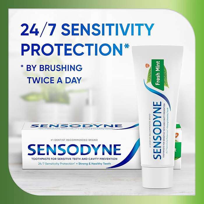 Sensodyne Fresh Mint Sensitive Toothpaste, ADA Accepted Toothpaste for Cavity Prevention and Sensitive Teeth Treatment - 4 Ounces (Pack of 2) - Image 4