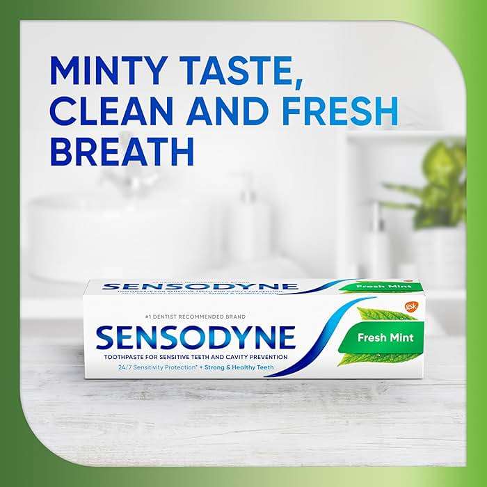 Sensodyne Fresh Mint Sensitive Toothpaste, ADA Accepted Toothpaste for Cavity Prevention and Sensitive Teeth Treatment - 4 Ounces (Pack of 2) - Image 9