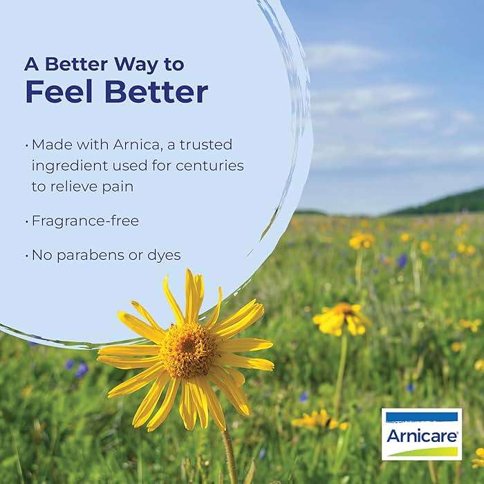 Boiron Arnicare Gel for Relief of Joint Pain, Muscle Pain, Muscle Soreness, and Swelling from Bruises or Injury - Non-greasy and Fragrance-Free - 2.6 oz - Image 5