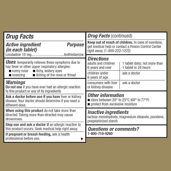 GoodSense Allergy Relief Loratadine Tablets 10 mg, Antihistamine, Allergy Medicine for 24 Hour Allergy Relief, 365 Count - Image 4