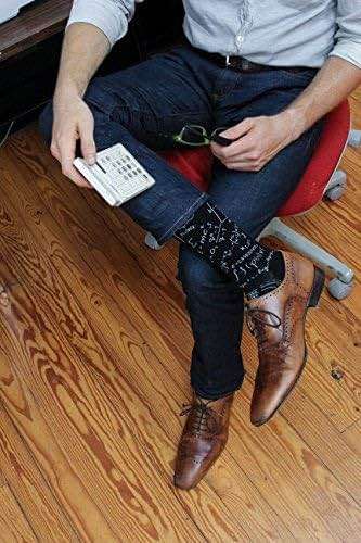 Foot Traffic Men's Education-Themed Socks, Math Genius (Size 7-12) - Image 5
