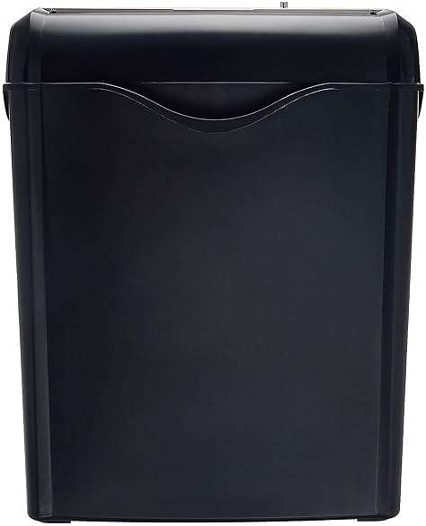 Amazon Basics 6-Sheet Cross-Cut Paper and Credit Card Shredder with 3.8 Gallon Bin, Shreds Staples, Black - Image 6