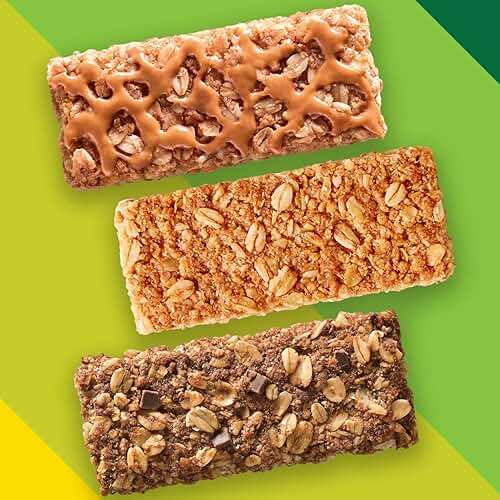 Nature Valley Crunchy Granola Bars Bulk Variety Pack, Oats 'n Honey, Peanut Butter & Oats 'n Dark Chocolate, 30 Two-Bar Wrapped Pouches (60 Bars Total), Whole Grain, No Artificial Flavors, 44.7 OZ - Image 4
