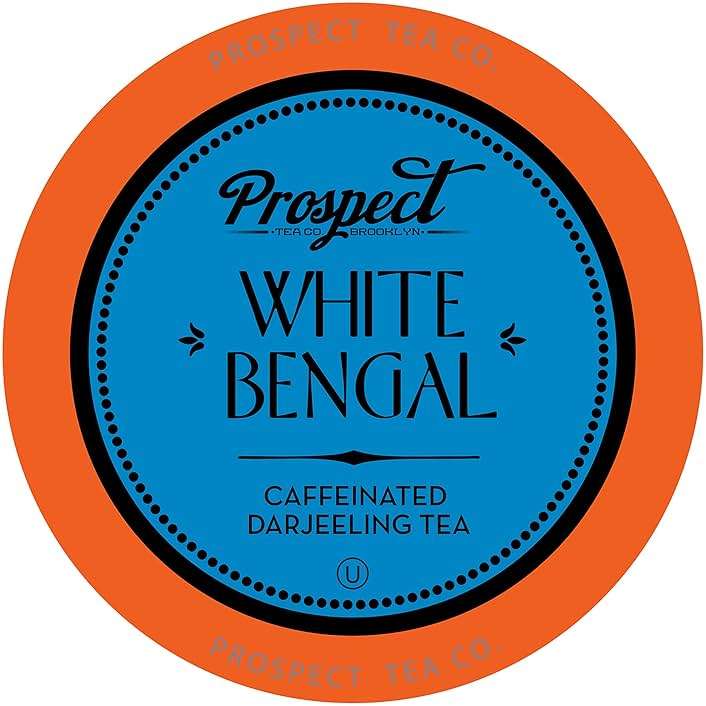 Prospect Tea Co. White Bengal Darjeeling Tea Pods Compatible with K Cup Brewers Including 2.0, 40 Count - Image 1