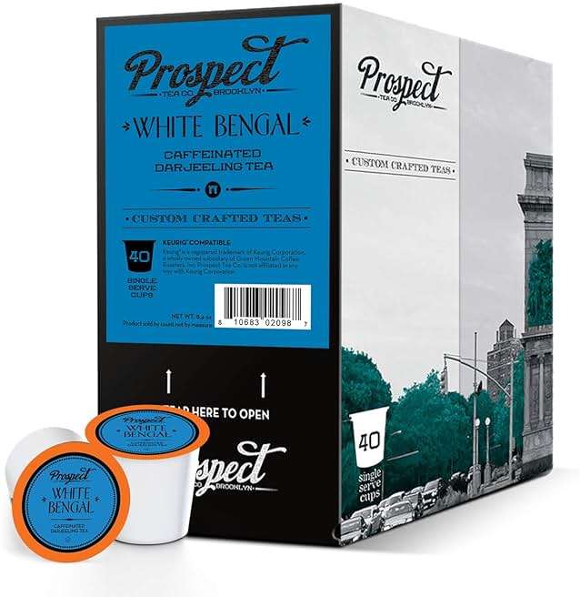 Prospect Tea Co. White Bengal Darjeeling Tea Pods Compatible with K Cup Brewers Including 2.0, 40 Count - Image 3