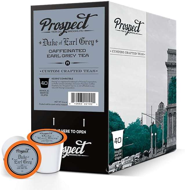 Prospect Tea Co. Duke Of Earl Grey Tea Pods Compatible with K Cup Brewers Including 2.0, 40 Count - Image 3