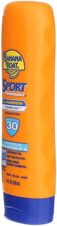 Banana Boat Sport Performance Broad Spectrum SPF 30 Sunscreen Lotion, Swim Splash - Up to 80 Minutes Water Resistant, 8 fl oz, 2-Pack - Image 3