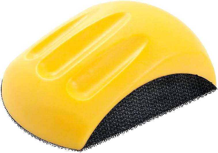 Peachtree Woodworking Supply 5" Sanding Mouse Block for Furniture Restoration, Home, Automotive, Hook and Loop Sanding Block, Accepts Standard Orbital Discs (5" Sander Mouse) - Image 1