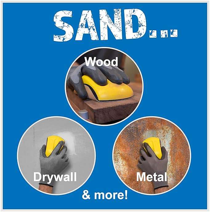 Peachtree Woodworking Supply 5" Sanding Mouse Block for Furniture Restoration, Home, Automotive, Hook and Loop Sanding Block, Accepts Standard Orbital Discs (5" Sander Mouse) - Image 2