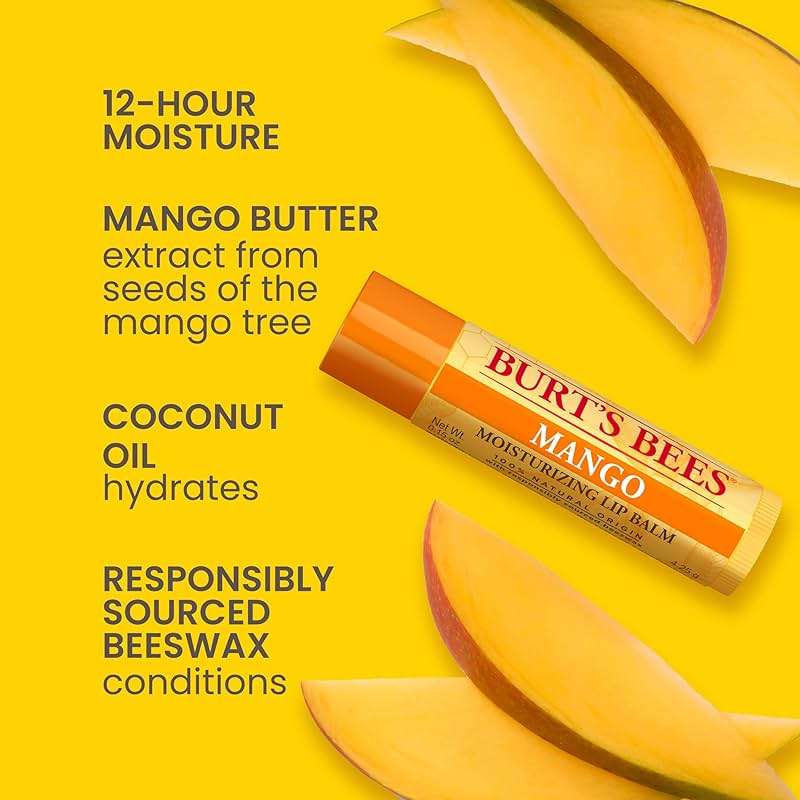 Burt's Bees 100% Natural Moisturizing Lip Balm (Superfruit) - Image 2