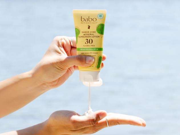 Babo Botanicals Sheer Zinc Mineral Sunscreen Lotion SPF30 - Natural Zinc Oxide - Shea Butter - Face & Body - Water Resistant - Fragrance-Free - EWG Verified - Vegan - For all ages - 1 or 2 Pack - Image 7