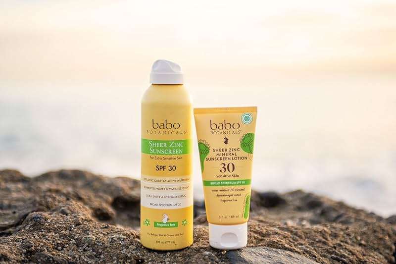 Babo Botanicals Sheer Zinc Mineral Sunscreen Lotion SPF30 - Natural Zinc Oxide - Shea Butter - Face & Body - Water Resistant - Fragrance-Free - EWG Verified - Vegan - For all ages - 1 or 2 Pack - Image 9
