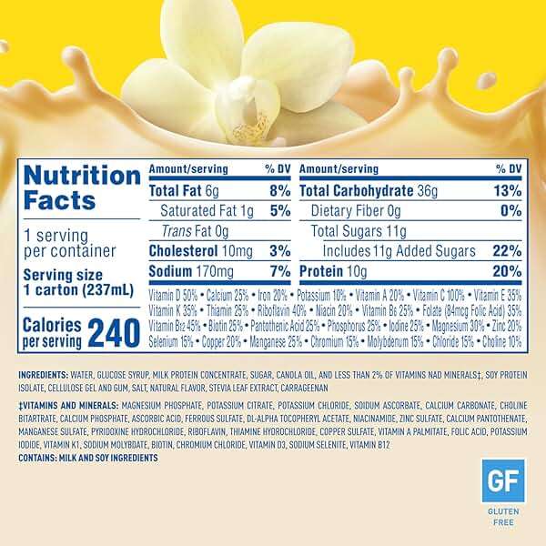 Carnation Breakfast Essentials Ready-to-Drink, Classic French Vanilla, 8 FL OZ Carton (Pack of 24) - Image 2