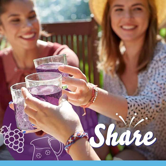 Crystal Light Drink Mix, 6 Pitcher Packets, for Flavorful Hydration and Shareable Refreshment, Concord Grape Artificially flavored, Zero Sugar, Low Calorie, 2.01 oz - Image 6