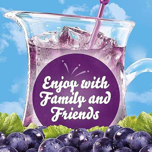 Crystal Light Drink Mix, 6 Pitcher Packets, for Flavorful Hydration and Shareable Refreshment, Concord Grape Artificially flavored, Zero Sugar, Low Calorie, 2.01 oz - Image 8