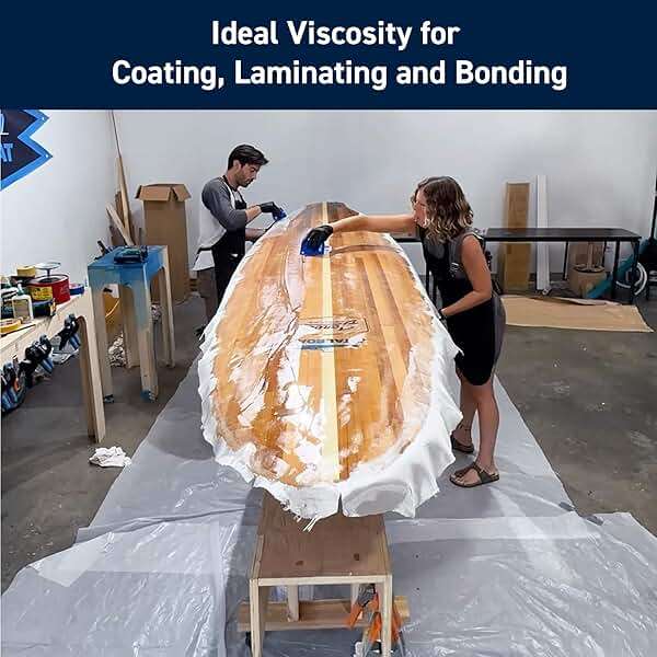TotalBoat 5:1 Marine Epoxy Resin Kit for Bonding, Filleting, Coating, and Laminating - Use for Fiberglass, Wood, Carbon Fiber, Boat Building, Repairs, Woodworking (Gallon, Fast Hardener, Pumps) - Image 3