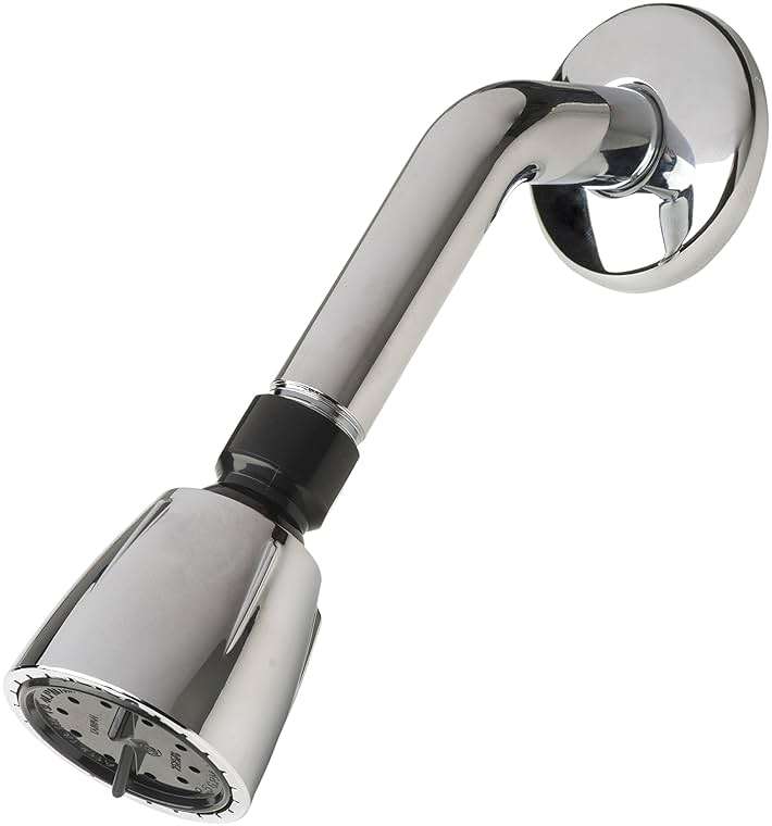 Laguna Brass 3320CP/4010CP Mobile Home Non-Metallic Two Handle 8" Shower Faucet Valve with Matching Shower Head/Arm/Flange Chrome Finish - Image 4