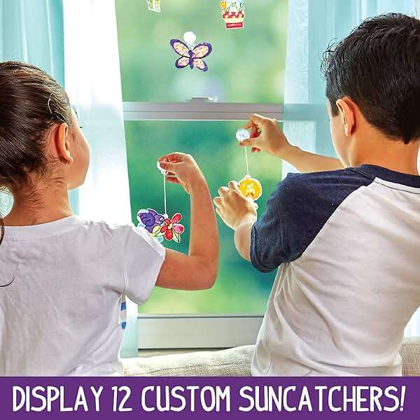 Made By Me Create Your Own Window Art, Paint Your Own Suncatchers, DIY Arts & Crafts Idea, Craft Kits for Kids, Crafts for Kids & Toddlers, Toddler Arts and Crafts - Image 5