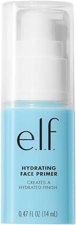 e.l.f. Hydrating Face Primer, Moisturizing Makeup Base, Smooths Pores & Fine Lines, Long-Lasting Wear, Preps Skin for Foundation Application, Small - Image 1