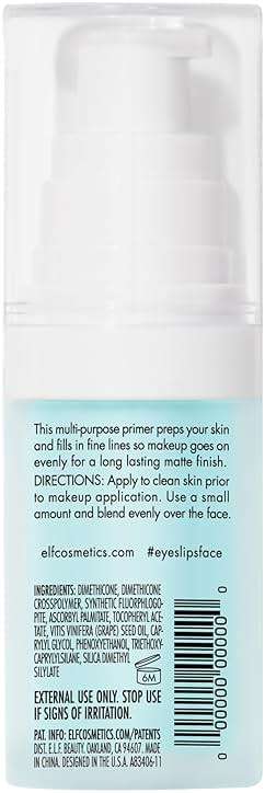e.l.f. Hydrating Face Primer, Moisturizing Makeup Base, Smooths Pores & Fine Lines, Long-Lasting Wear, Preps Skin for Foundation Application, Small - Image 9